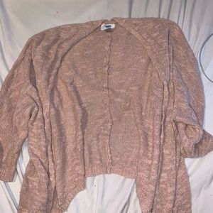 pink cardigan